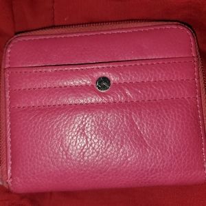 Pink Zip Around Wallet